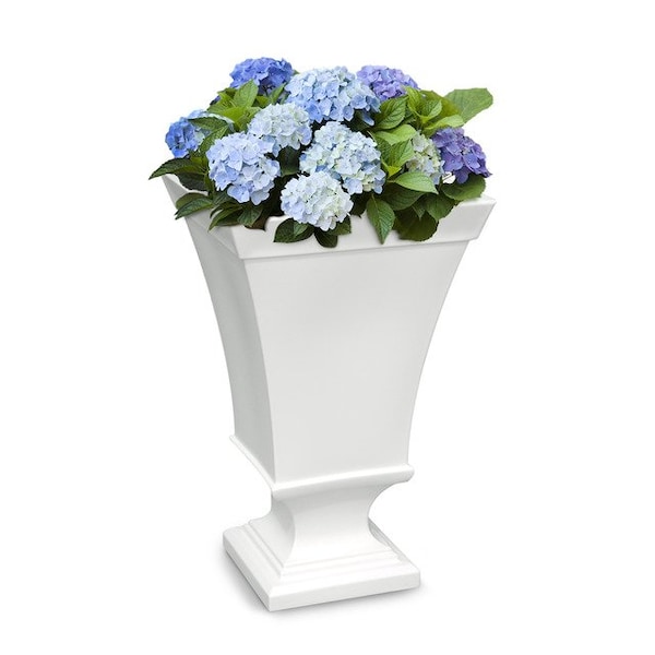 Vienna 25 Tall Urn Planter, White